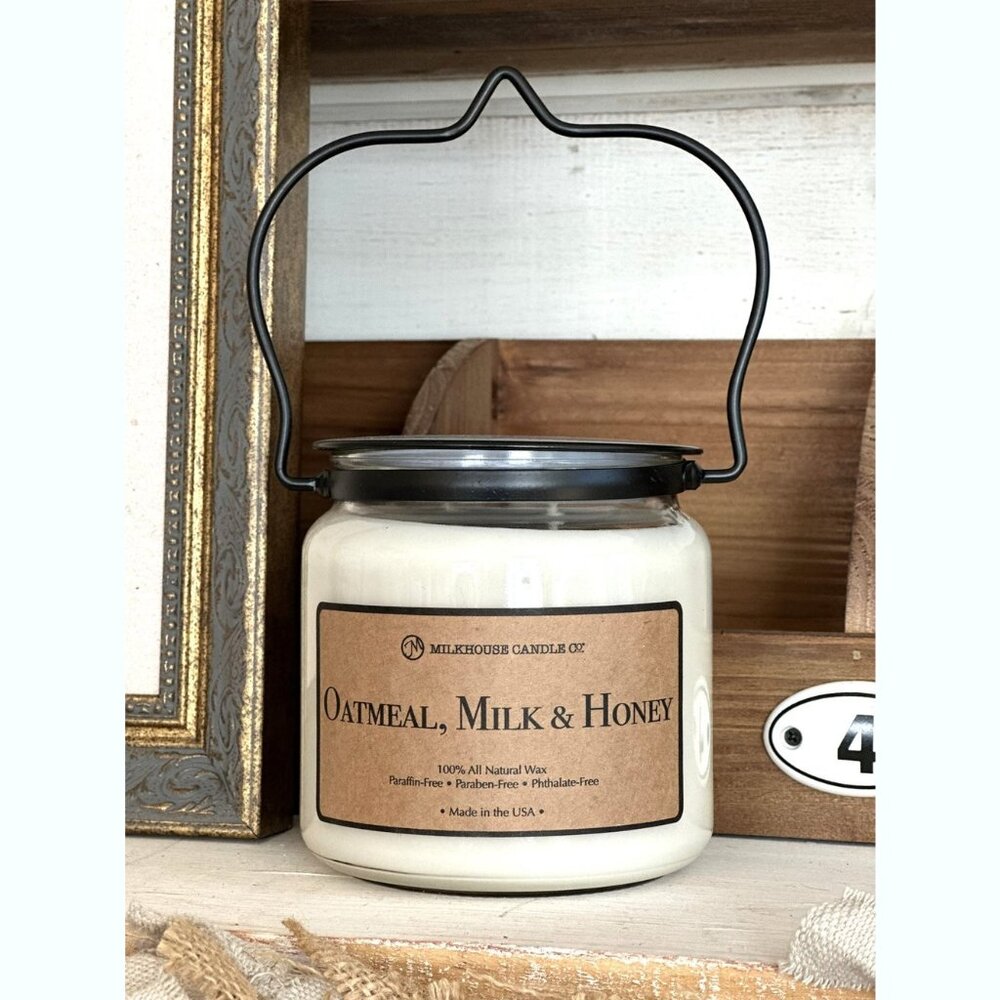 NEW Milkhouse Candle Co. Oatmeal, Milk & Honey Jar Candle - 16 oz